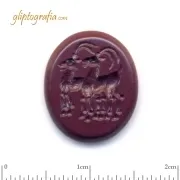 Γλυπτογραφία σφραγιδόλιθος Αίγαγροι Γλυπτογραφία σφραγιδόλιθος Αίγαγροι