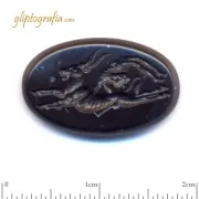 Γλυπτογραφία σφραγιδόλιθος Ακροβάτης σε ταύρο Γλυπτογραφία σφραγιδόλιθος Ακροβάτης σε ταύρο