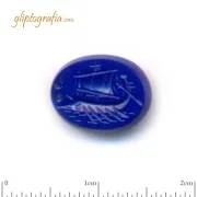 Γλυπτογραφία σφραγιδόλιθος Αρχαίο πολεμικό πλοίο Γλυπτογραφία σφραγιδόλιθος Αρχαίο πολεμικό πλοίο