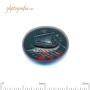 Γλυπτογραφία σφραγιδόλιθος Αρχαίο πολεμικό πλοίο Γλυπτογραφία σφραγιδόλιθος Αρχαίο πολεμικό πλοίο