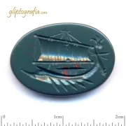 Γλυπτογραφία σφραγιδόλιθος Αρχαίο πολεμικό πλοίο Γλυπτογραφία σφραγιδόλιθος Αρχαίο πολεμικό πλοίο