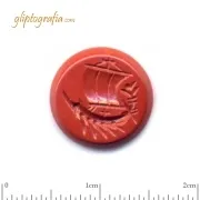 Γλυπτογραφία σφραγιδόλιθος Αρχαίο πολεμικό πλοίο Γλυπτογραφία σφραγιδόλιθος Αρχαίο πολεμικό πλοίο