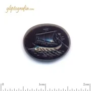 Γλυπτογραφία σφραγιδόλιθος Αρχαίο πολεμικό πλοίο Γλυπτογραφία σφραγιδόλιθος Αρχαίο πολεμικό πλοίο