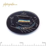 Γλυπτογραφία σφραγιδόλιθος Αρχαίο πολεμικό πλοίο Γλυπτογραφία σφραγιδόλιθος Αρχαίο πολεμικό πλοίο