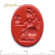 Γλυπτογραφία σφραγιδόλιθος Αθηνά Γλυπτογραφία σφραγιδόλιθος Αθηνά