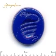 Γλυπτογραφία σφραγιδόλιθος Αυγό και φίδι Γλυπτογραφία σφραγιδόλιθος Αυγό και φίδι