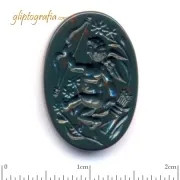 Γλυπτογραφία σφραγιδόλιθος Ερως σε λουλούδια Γλυπτογραφία σφραγιδόλιθος Ερως σε λουλούδια