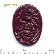 Γλυπτογραφία σφραγιδόλιθος Ερως σε λουλούδια Γλυπτογραφία σφραγιδόλιθος Ερως σε λουλούδια