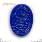 Γλυπτογραφία σφραγιδόλιθος Ερως σε λουλούδια Γλυπτογραφία σφραγιδόλιθος Ερως σε λουλούδια