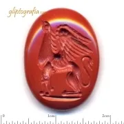 Γλυπτογραφία σφραγιδόλιθος Γρύπας πτερωτός Γλυπτογραφία σφραγιδόλιθος Γρύπας πτερωτός