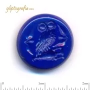 Γλυπτογραφία σφραγιδόλιθος Η κουκουβάγια της σοφίας Γλυπτογραφία σφραγιδόλιθος Η κουκουβάγια της σοφίας