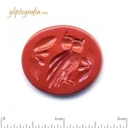 Γλυπτογραφία σφραγιδόλιθος Η κουκουβάγια της σοφίας Γλυπτογραφία σφραγιδόλιθος Η κουκουβάγια της σοφίας