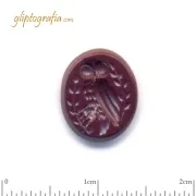 Γλυπτογραφία σφραγιδόλιθος Η Κουκουβάγια της σοφίας Γλυπτογραφία σφραγιδόλιθος Η Κουκουβάγια της σοφίας