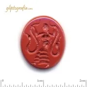 Γλυπτογραφία σφραγιδόλιθος Η θεά των όφεων Γλυπτογραφία σφραγιδόλιθος Η θεά των όφεων