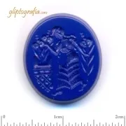 Γλυπτογραφία σφραγιδόλιθος Ιέρεια σε βωμό Μινωικό Γλυπτογραφία σφραγιδόλιθος Ιέρεια σε βωμό Μινωικό