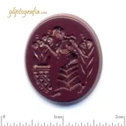 Γλυπτογραφία σφραγιδόλιθος Ιέρεια σε βωμό Μινωικό Γλυπτογραφία σφραγιδόλιθος Ιέρεια σε βωμό Μινωικό