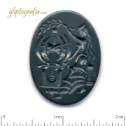 Γλυπτογραφία σφραγιδόλιθος Ιέρεια σε τελετουργία Γλυπτογραφία σφραγιδόλιθος Ιέρεια σε τελετουργία