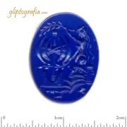 Γλυπτογραφία σφραγιδόλιθος Ιέρεια σε τελετουργία Γλυπτογραφία σφραγιδόλιθος Ιέρεια σε τελετουργία