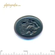 Γλυπτογραφία σφραγιδόλιθος Κεφαλή Λέοντος Γλυπτογραφία σφραγιδόλιθος Κεφαλή Λέοντος