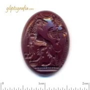 Γλυπτογραφία σφραγιδόλιθος Λέων με διπλό πέλεκυ Γλυπτογραφία σφραγιδόλιθος Λέων με διπλό πέλεκυ