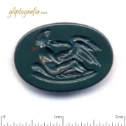 Γλυπτογραφία σφραγιδόλιθος Λήδα και Κύκνος Γλυπτογραφία σφραγιδόλιθος Λήδα και Κύκνος