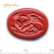 Γλυπτογραφία σφραγιδόλιθος Λήδα και Κύκνος