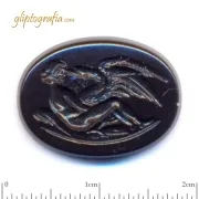 Γλυπτογραφία σφραγιδόλιθος Λήδα και Κύκνος Γλυπτογραφία σφραγιδόλιθος Λήδα και Κύκνος