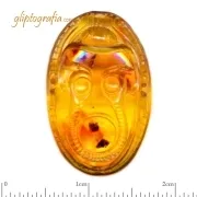 Γλυπτογραφία σφραγιδόλιθος Σκαραβαίος με κόμπρες Γλυπτογραφία σφραγιδόλιθος Σκαραβαίος με κόμπρες