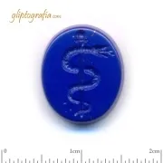 Γλυπτογραφία σφραγιδόλιθος Σύμβολο Ασκληπιού Γλυπτογραφία σφραγιδόλιθος Σύμβολο Ασκληπιού