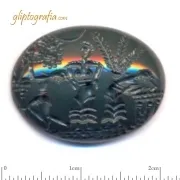 Γλυπτογραφία σφραγιδόλιθος Θρησκευτική παράσταση Γλυπτογραφία σφραγιδόλιθος Θρησκευτική παράσταση