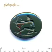 Γλυπτογραφία σφραγιδόλιθος Τοξότης πολεμιστής Γλυπτογραφία σφραγιδόλιθος Τοξότης πολεμιστής