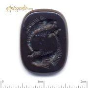 Γλυπτογραφία σφραγιδόλιθος Ζωδιακό - Ιχθείς Γλυπτογραφία σφραγιδόλιθος Ζωδιακό - Ιχθείς