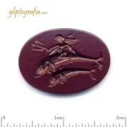 Eros with trident on dolphins Eros with trident on dolphins