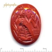 Priestess at a Minoan altar